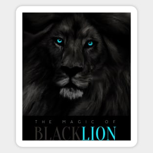 Black Lion Magic Fine Art Sticker